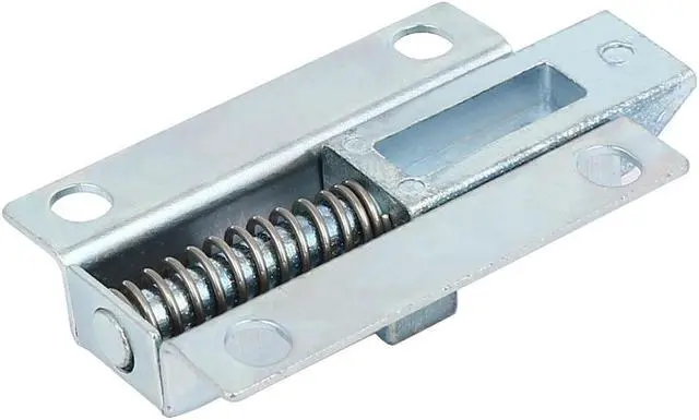 Alt view image 3 of 4 - Unique Bargains50mm 2" Length Metal Spring Loaded Barrel Bolt Door Latch Lock Silver Tone