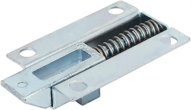Alt view image 2 of 4 - Unique Bargains50mm 2" Length Metal Spring Loaded Barrel Bolt Door Latch Lock Silver Tone