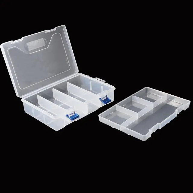 Alt view image 4 of 5 - Unique Bargains Desktop Tool Part Hardware Plastic Adjustable Storage Sorter Case Box Organizer