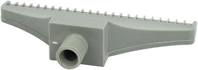 Alt view image 3 of 3 - 1/4BSP Male Thread 110mm Width ABS Single Hole Air Blow Off Flat Jet Nozzle Gray