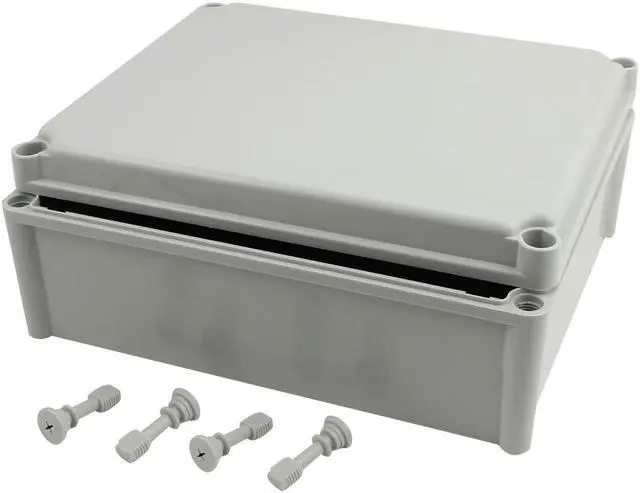 Main image of 340mmx280mmx130mm Waterproof Junction Box DIY Terminal Connecting Box Gray
