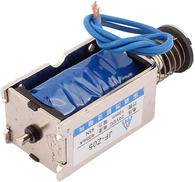 Alt view image 2 of 3 - Unique Bargains JF-Z05 DC 24V 0.4A 45N Pull Push Type Open Frame Solenoid Electromagnet