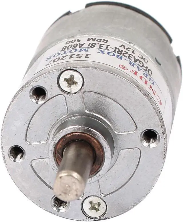 Alt view image 2 of 3 - DFGA32 DC 12V 400-500RPM Output Electric Geared Box Speed Reduce Motor