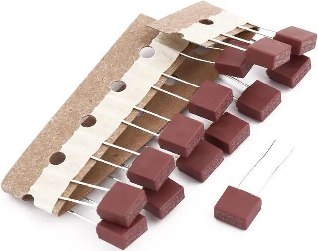 Main image of 15Pcs 250V 2A Square Type Slow Blow Radial Lead Micro Fuse