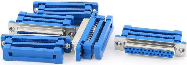 Main image of Unique Bargains 5 Pcs Parallel Port DB25 25-Pin Female IDC Connector Flat Cable Adapter