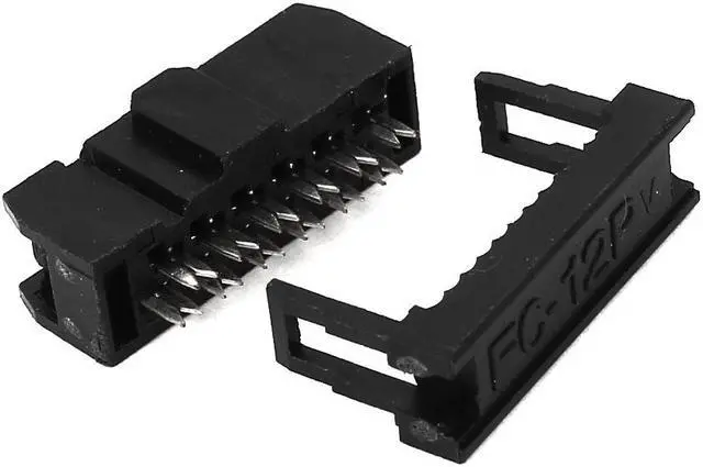 Alt view image 2 of 2 - Unique Bargains 20Pcs FC-12P 12Pin 2.54mm Pitch ISP JTAG Socket Connector for Flat Ribbon Cable