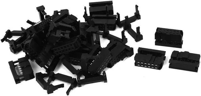 Main image of Unique Bargains 20Pcs FC-12P 12Pin 2.54mm Pitch ISP JTAG Socket Connector for Flat Ribbon Cable