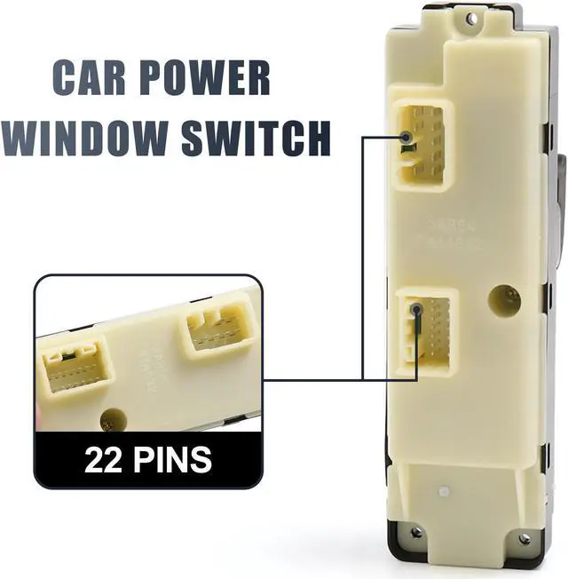 Alt view image 4 of 5 - Electric Power Window Master Switch Front Left 25779766 for 2004-2012 GMC Canyon