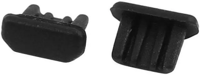 Alt view image 2 of 2 - 5Pcs Micro-USB Black Silicone Anti-dust Stopper/Plug for Protect Data Port Of PC