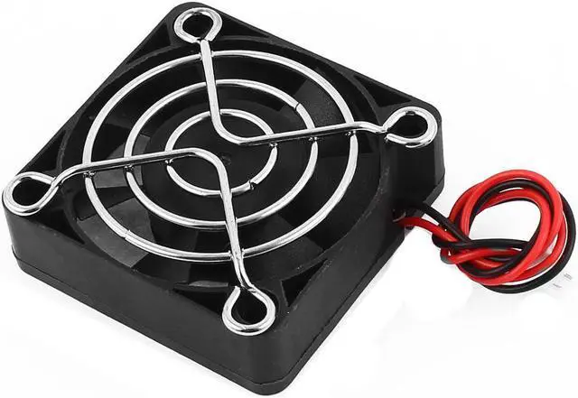 Alt view image 2 of 3 - DC 12V 0.12A 50mmx50mmx15mm 7 Vanes PC CPU Computer Cooling Fan w Metal Mesh