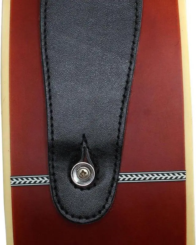Alt view image 4 of 6 - Faux Leather End National Style Adjustable Guitar Shoulder Strap Bass Belt Green