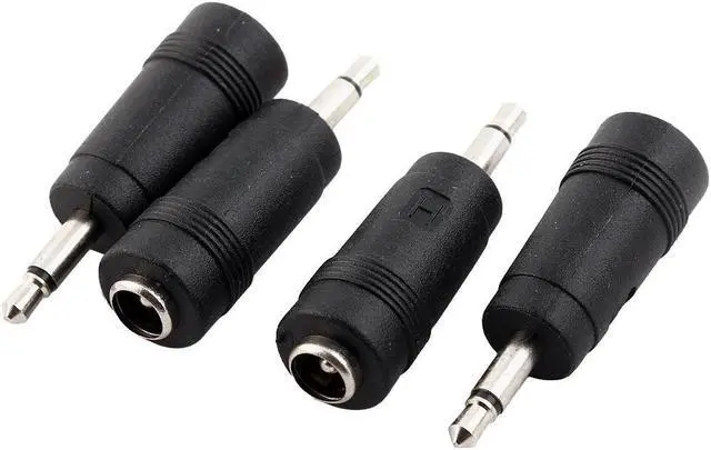 Main image of 3.5mm Male to 5.5mm x 2.1mm Female DC Power Adapter Connector Jack 4 Pcs