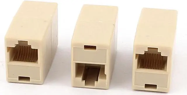 Main image of 3 Pcs RJ45 8P8C Female to Female F/F Network Cable Coupler Connector Extender