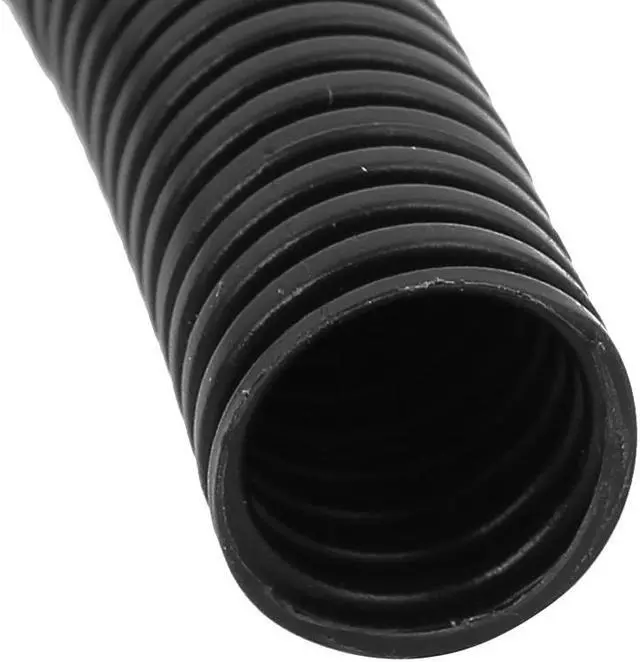 Alt view image 2 of 2 - Black 13 x 16mm Flexible Split Corrugated Tubing Cable Conduit Tube Pipe 10.8Ft