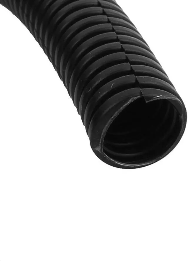 Alt view image 2 of 2 - Unique Bargains Opened Flame Retardant Corrugated Hose Tube 10mm Dia 8M Length Black