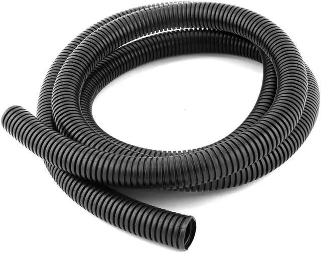 Main image of Flexible Insulated Corrugated Tube Pipe Black 2.2M Long 25mm Outer Dia