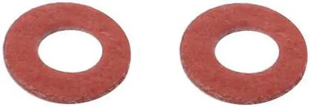 Alt view image 2 of 2 - 2mmx4mmx0.5mm Fiber Motherboard Insulating Washers Insulation Spacer Red 100pcs