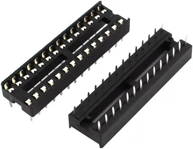 Alt view image 2 of 2 - 25Pcs Solder Type 28-PIN DIP Integrated Circuit IC Sockets Adaptor