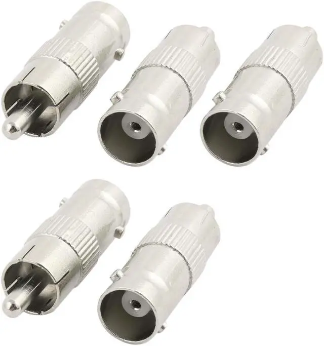 Main image of 5pcs BNC Female Jack to RCA Male Adapter Connector for CCTV Security Camera