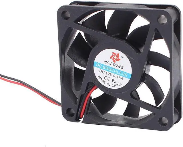 Main image of DC 12V 60mmx60mmx15mm 9 Vanes Cooling Cooler Fan w Metal Finger Guard