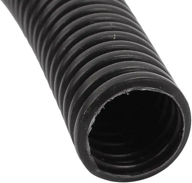 Alt view image 2 of 2 - Plastic Flexible Corrugated Conduit Pipe Hose Tube 9.9m Long Black