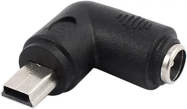 Main image of DC 5.5 x 2.1 mm Jack To Mini USB 5Pin Male Right Angle Male Power Adapter
