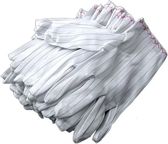 Main image of Unique Bargains 20 x PC Computer Working Working Anti Static Wht Gloves