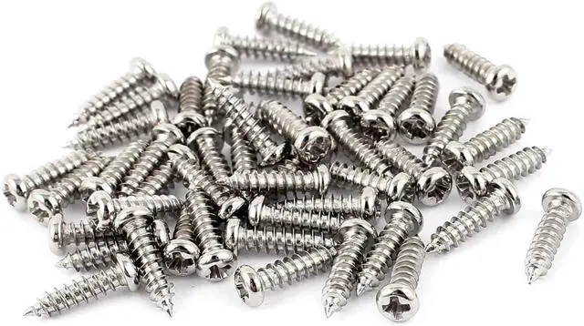 Main image of 50pcs M2.5 x 10mm Stainless Steel Cross pan Head Self Tapping Screws Bolts