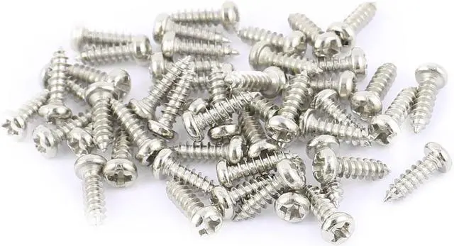 Main image of 50pcs M3 x 10mm Stainless Steel Cross pan Head Self Tapping Screws Bolts