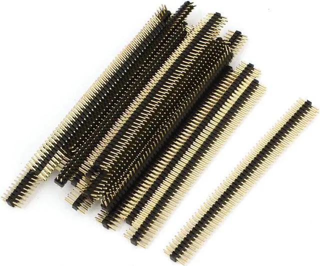 Main image of Unique Bargains 20pcs 1.27mm Pitch 50 Way Straight Male Pin Header Connector Strip