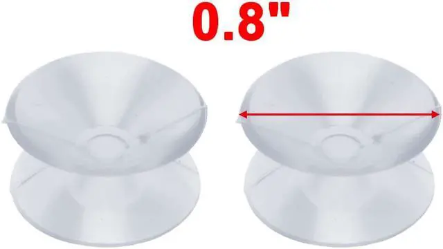 Alt view image 3 of 3 - Home Rubber Double Sided Wall Window Glass Mirror Suction Cups Sucker Pads 12pcs