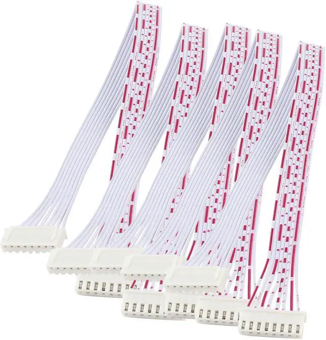 Main image of 5 Pcs 8 Pin 2.54mm Pitch Female to Female JST XH Adapter Cable Wire 31cm