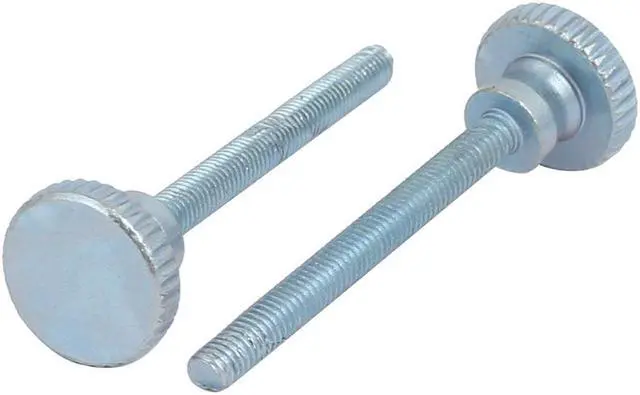 Alt view image 3 of 3 - Unique Bargains M3x30mm Carbon Steel Flat Knurled Head Fully Threaded Thumb Screw Bolt 15pcs