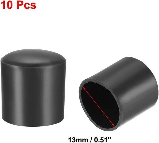 Alt view image 2 of 2 - 10Pcs Chair Leg Caps Rubber Round Furniture Feet Covers 13mm Inner Dia