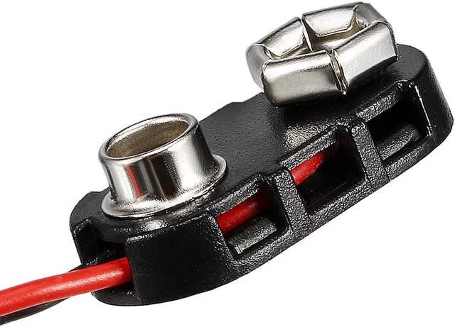 Alt view image 3 of 5 - DC 9V Battery Clip I-Type Buckle Connector Plastic Shell Lead Wire 15cm Long