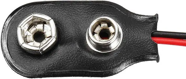 Alt view image 4 of 6 - 14pcs DC 9V Battery Clip I-Type Buckle Connector Faux Leather Housing Lead Wire 14.5cm Length