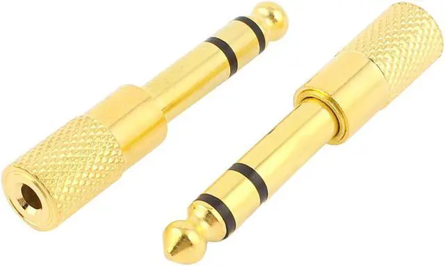 Main image of 6.5mm Male to 3.5mm Female Headphone Stereo Audio Jack Connector 2Pcs