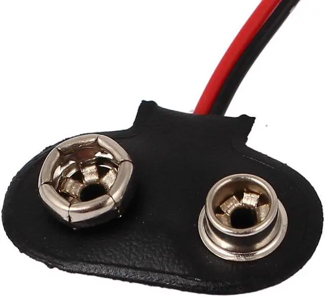 Alt view image 3 of 4 - 10pcs 9V DC Battery Power Cable 2.1x5.5mm Male Plug Clip Barrel T-type Connector