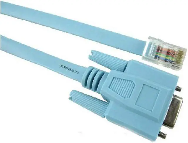 Alt view image 5 of 7 - Unique BargainsRouters Network RJ45 to 9-pin RS232 DB9 Cable Wire Convertor Blue 6Ft