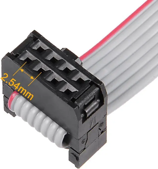 Alt view image 7 of 7 - IDC 8 Pins Connector Flat Ribbon Cable Female Connector Length 30cm 2.54mm Pitch,5pcs
