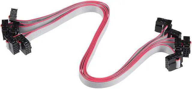 Alt view image 4 of 7 - IDC 8 Pins Connector Flat Ribbon Cable Female Connector Length 30cm 2.54mm Pitch,5pcs