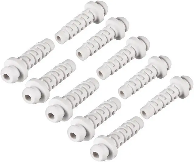 Main image of 10pcs 3mm Inner Dia PVC Strain Relief Cord Boot Protector Power Tool Hose White