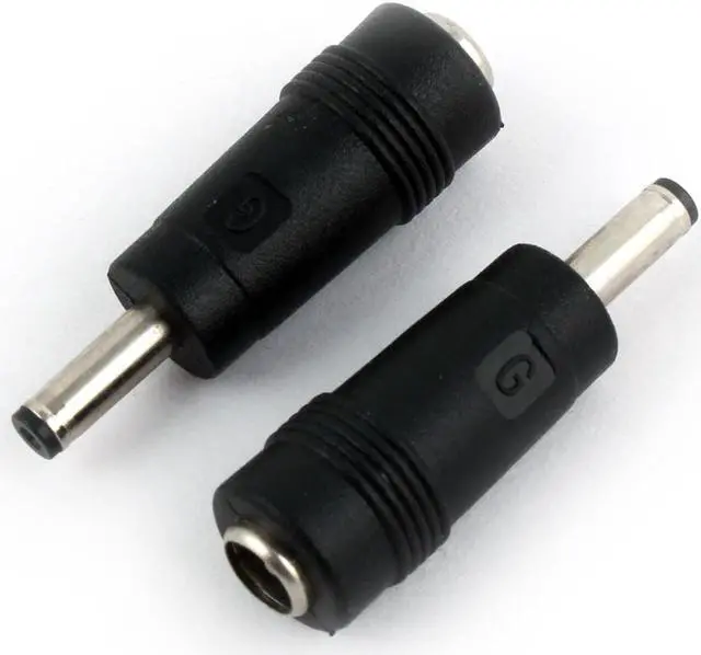 Alt view image 2 of 3 - 4mm x 1.1mm Male to 5.5mm x 2.1mm Female Jack DC Power Connector 6pcs