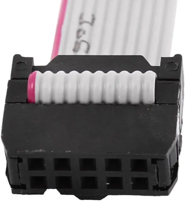 Alt view image 3 of 3 - 2.54mm Pitch 10 Pins 10 Wires F/F IDC Connector Flat Ribbon Cable 20cm Long 4pcs