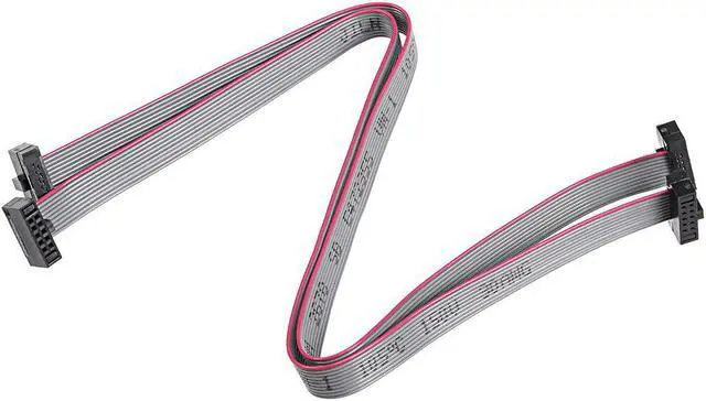 Main image of IDC 10 Pins Connector Flat Ribbon Cable Female Connector 20cm 1.27mm Pitch,2pcs