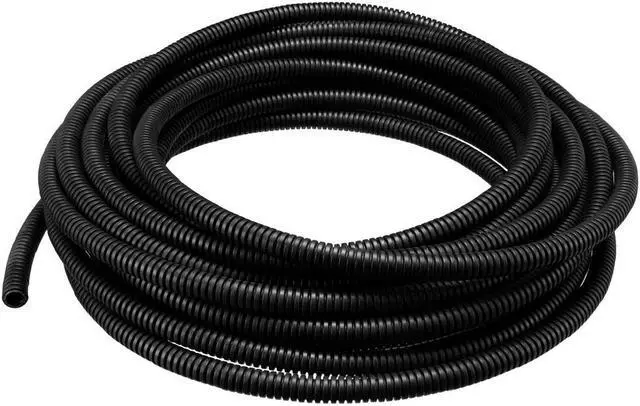 Main image of Unique Bargains 10M 10mm Outside Dia Corrugated Bellow Conduit Tube for Electric Wiring Black