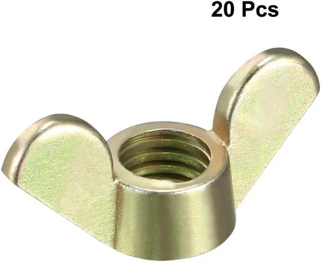 Alt view image 2 of 3 - M8 Wing Nuts Zinc Plated Fasteners Parts Butterfly Nut Bronze Tone 20pcs
