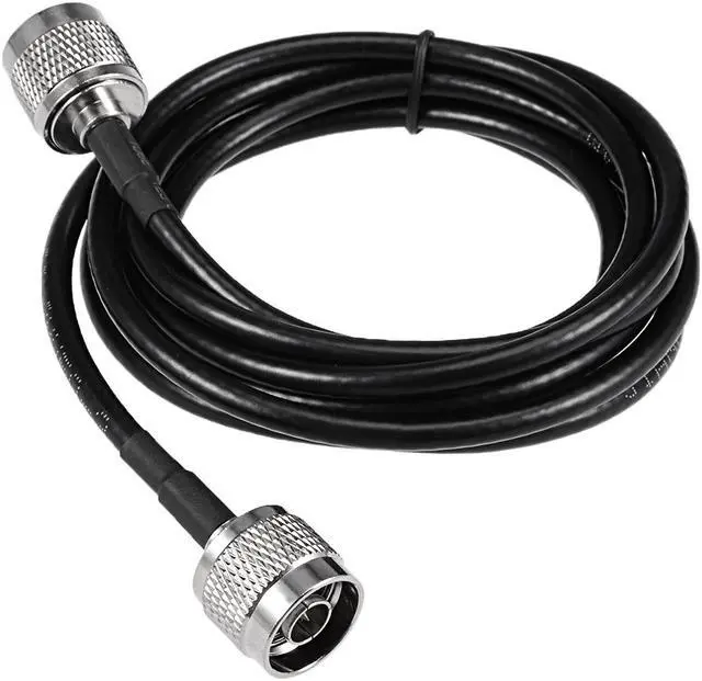 Main image of Unique Bargains 2M N-Type Male to N-Type Male Antenna RF Coaxial Extension Pigtail Cable Black