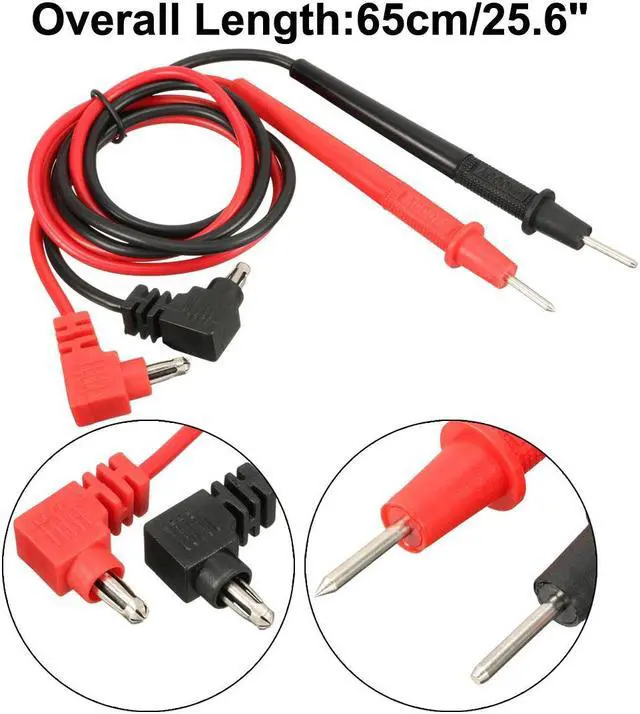 Alt view image 5 of 5 - Unique Bargains 2pcs 25.6'' Tests Probe for Digital Multimeters 1000V 10A 4mm Banana Plug