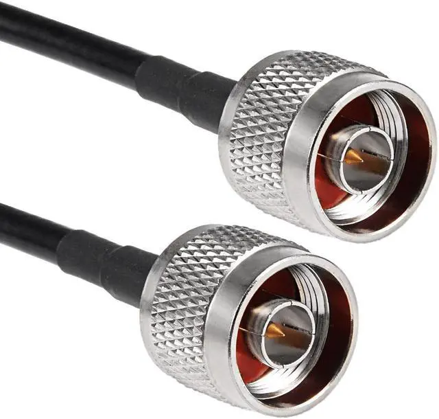 Alt view image 3 of 3 - Unique Bargains 1M N-Type Male to N-Type Male Antenna RF Coaxial Extension Pigtail Cable Black